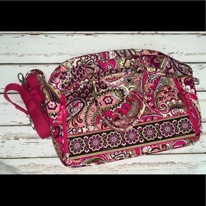Vera Bradley Messenger Style Laptop Bag in Very Berry Paisley